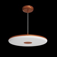 Kruhová - OS ZET60070 ZETA ST2 FP závěsné plastové svítidlo terakota / bílá IP40 3000 K 38W LED - OSMONT