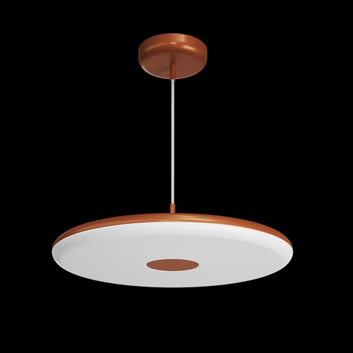 Kruhová - OS ZET60070 ZETA ST2 FP závěsné plastové svítidlo terakota / bílá IP40 3000 K 38W LED - OSMONT - foto 1