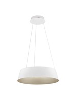 Kruhová - NV 9345657 Závěsné svítidlo ALBA bílý hliník šampaň a zlatá LED 50W 230V 3000K IP20 stmívatelné - NOVA LUCE