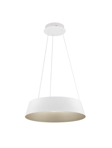 Kruhová - NV 9345657 Závěsné svítidlo ALBA bílý hliník šampaň a zlatá LED 50W 230V 3000K IP20 stmívatelné - NOVA LUCE - foto 1