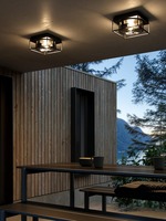 Přisazená - NOR 2218126047 Griffin venkovní stropní svítidlo kouřová - NORDLUX