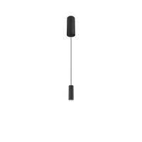 Subtilní - LA 1010287 LALU® závěsné svítidlo, patice LED, Mix&amp;Match, stříška pro povrchovou montáž, délka závěsu 200 cm, 2700/3000 K, 40°, PHASE, černá - BIG WHITE (SLV)