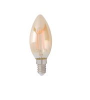 E14 - FAN I-LUXA-V-E14-C35 Dekorativní LED žárovka LUXA jantar E14 4W 420LM 2500K 300° 35x98MM 15000h CRI80 - FANEUROPE