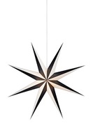 Interiérové dekorace - MAR 704174 Alva černá závěsná hvězda s bílou 75 cm - Markslöjd