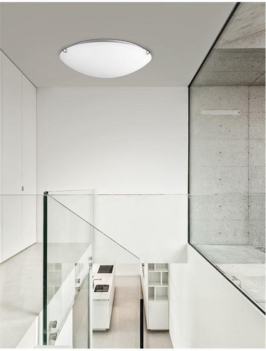 Plafoniéry - NV 600402 Stropní svítidlo ANCO matné bílé sklo chromovaný kov E27 2x12W - NOVA LUCE - foto 1