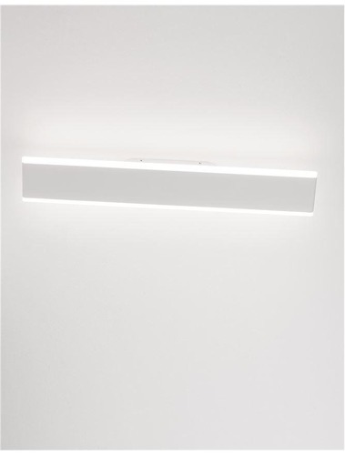 Nepřímé osvětlení - NV 9115912 Nástěnné svítidlo LINE bílý hliník a akryl LED 2x12W 230V 3000K IP20 - NOVA LUCE - foto 1