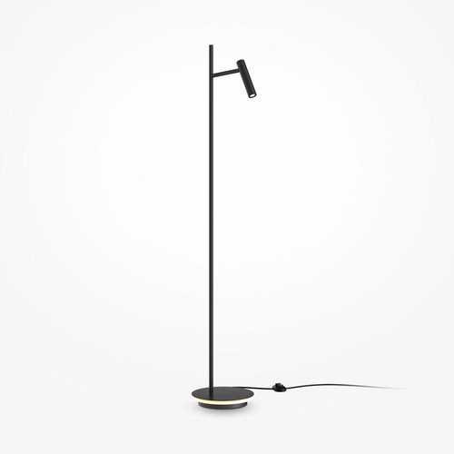 Stojací lampy - M Z010FL-L8B3K Stojací lampa Estudo 3000K 700lm černý kov LED teplá bílá - MAYTONI - foto 1