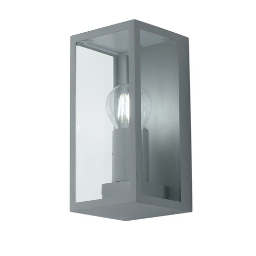 Nástěnná - FAN I-MONDRIAN-AP SIL Venkovní nástěnné svítidlo Mondrian, stříbrné, 1 x E27, 23,6 x 11,3 x 11 cm, IP44 - FANEUROPE - foto 1