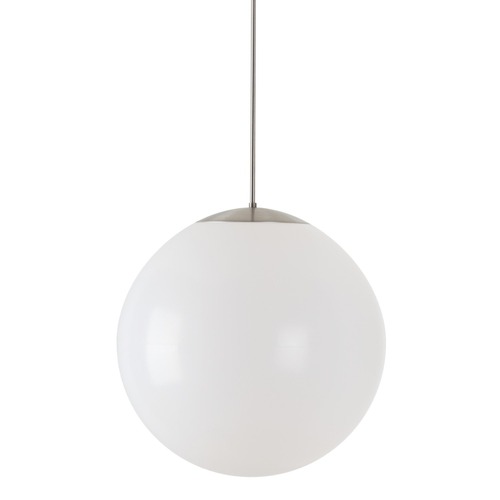 Koule - OS ISI62491 ISIS P4 PE HP závěsné plastové svítidlo kartáčovaná nerez / bílá IP40 3000 K 59W LED - OSMONT - foto 1