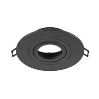 Kruhová - LA 1007631 NEW TRIA® 75 XL kroužek pro vestavbu do stropu, D: 11 H: 2,6 cm, IP 20, černá - BIG WHITE (SLV)