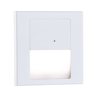 Zapuštěná - P 80002 LED vestavné svítidlo do zdi Tsaro hranaté 80x36mm 1W 230V 2700K bílá mat čidlo - PAULMANN