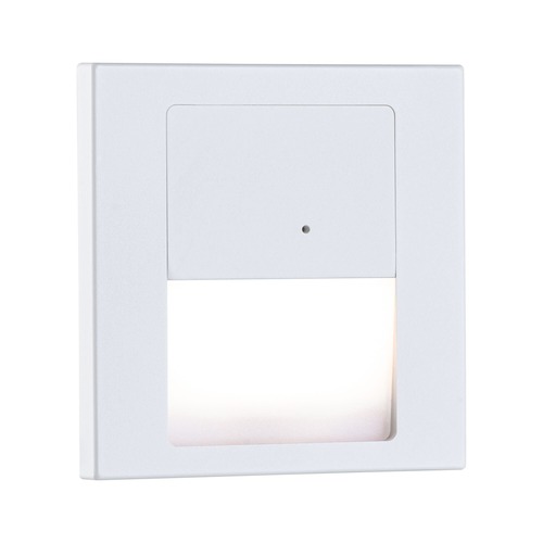 Zapuštěná - P 80002 LED vestavné svítidlo do zdi Tsaro hranaté 80x36mm 1W 230V 2700K bílá mat čidlo - PAULMANN - foto 1