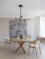 Dekorativní - NV 9080121 Závěsné svítidlo NORDIK černé železo a akryl LED 36W 3000K L103 H65 stmívatelné - NOVA LUCE