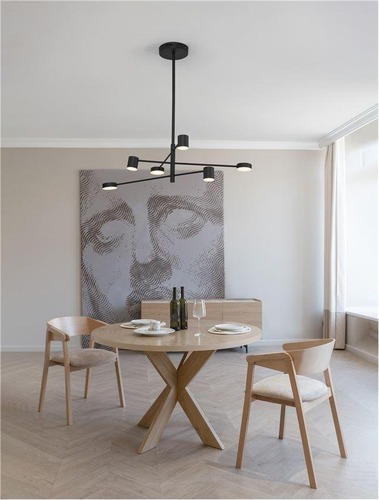 Dekorativní - NV 9080121 Závěsné svítidlo NORDIK černé železo a akryl LED 36W 3000K L103 H65 stmívatelné - NOVA LUCE - foto 1