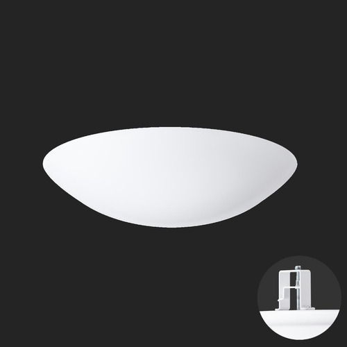 Koupelnová - OS TIT65055 TITAN V3 stropní/nástěnné plastové polovestavné svítidlo bílá IP44 3000 K 52W LED nouzové kombinované 3 h (původní kód OS 65055) - OSMONT - foto 1