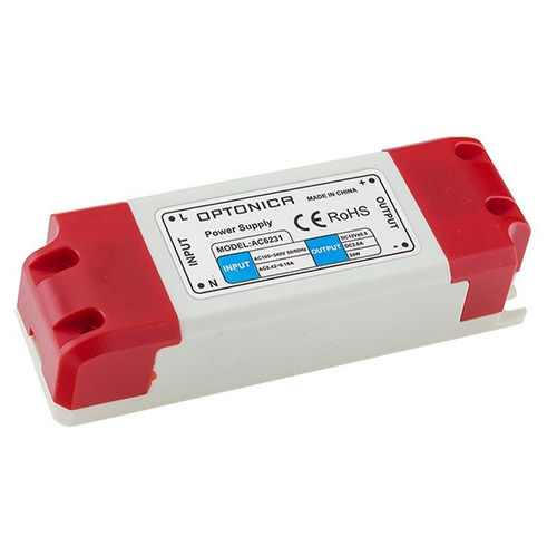 Plastové napájecí zdroje Optonica - LED plastové pouzdro Napájecí zdroj 12V 3 roky záruka - foto 1