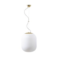 Koule - OS TAN67808 TANIA L1 závěsné skleněné svítidlo mosaz / bílá IP40 4000 K 27W LED - OSMONT