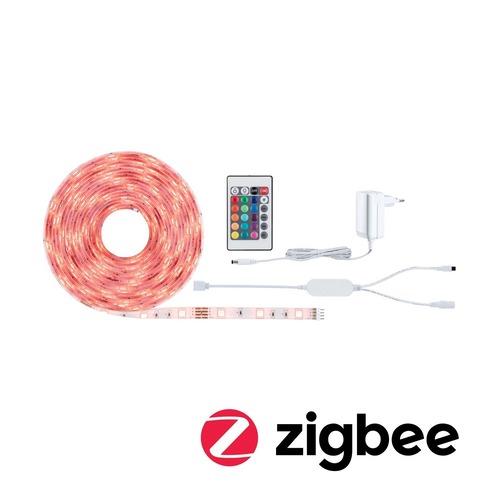 Dekorační - P 70534 SimpLED LED Strip Smart Home Zigbee RGB kompletní sada 5m 20W 30LEDs/m RGB 24VA - PAULMANN - foto 1