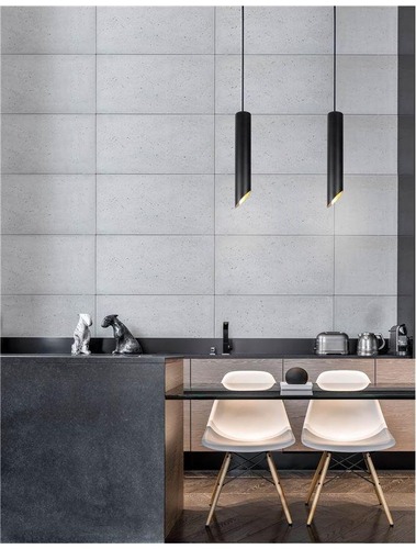 Válec - NV 9184376 Závěsné svítidlo PERO černý hliník zvenku zlatý hliník uvnitř GU10 1x10W IP20 220-240V bez žárovky - NOVA LUCE - foto 1