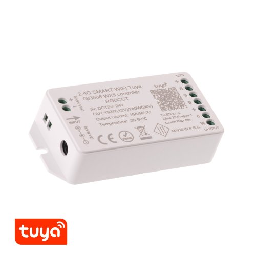Ovladače, řídící jednotky - SMART WIFI Tuya ovladač WX5 RGBCCT - foto 1