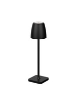 Na baterie - NV 9223411 Venkovní stolní lampa COLT černý litý hliník a akryl LED 2W 3000K IP54 62st. 5V DC vypínač na těle USB kabel stmívatelné - NOVA LUCE