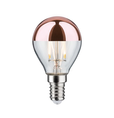 E14 - P 28665 LED kapka 2,6 W E14 zrcadlový svrchlík měď teplá bílá - PAULMANN - foto 1