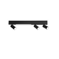 Bodová - FAN LED-ORIENTED-4-NER Nástěnné svítidlo LED ORIENTED černá 3 x GU10 + LED 8 W 1180 lm CCT 70 x 18 x 10 cm - FANEUROPE