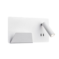 Bodová - LA 1003457 SOMNILA SPOT vnitřní nástěnné svítidlo LED 3000K, bílá, verze vlevo vč. USB přípojky - BIG WHITE (SLV)
