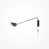 S ramenem - M MOD126WL-01B1 Nástěnné svítidlo Mollis 28W černý kov G9 minimalistický design  - MAYTONI
