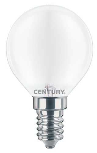 E14 - CEN INSH1G-061460 LED FILAMENT MINI GLOBE SATEN 6W E14 6000K 806Lm 360d 45x80mm IP20  - CENTURY - foto 1