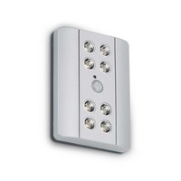 Přisazená - BRI 2255-081 LED Lero Indoor 11,6 cm 8x0,08W 7lm stříbrná - BRILONER