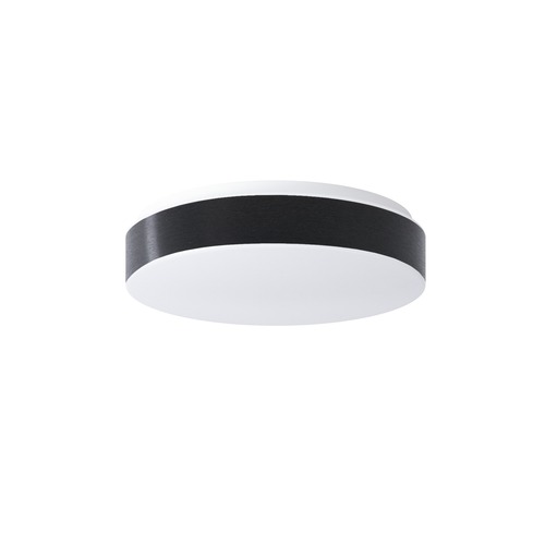 Kruhová - OS DEL69059 DELIA C1 stropní/nástěnné plastové svítidlo bílá / černá IP54 3000 K 18W LED - OSMONT - foto 1