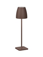 Na baterie - NV 9223999 Venkovní stolní lampa COLT rezavě hnědý litý hliník a akryl LED 2W 3000K IP54 62st. 5V DC vypínač na těle USB kabel stmívatelné - NOVA LUCE