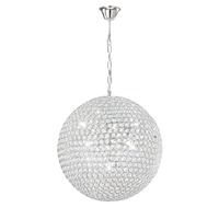 Koule - FAN I-PLANET/S50 Závěsné svítidlo Planet, chrom, 9 x G9, 50 x 50 x 120 cm - FANEUROPE