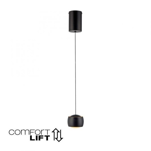 Koule - LD 15260-18 BALLINI LED závěsné svítidlo černé 1 ramenné nastavitelná výška do jídelny 3000K - JUST LIGHT - foto 1