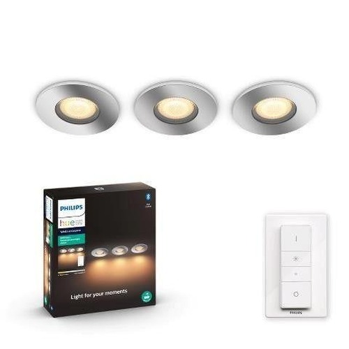 Koupelnová - PH 8720169318014 Hue WA Adore koupelnové zápustné LED svítidlo SET 3x5W 400lm 2200-6500K IP44 lesklý chrom + ovladač - PHILIPS - foto 1