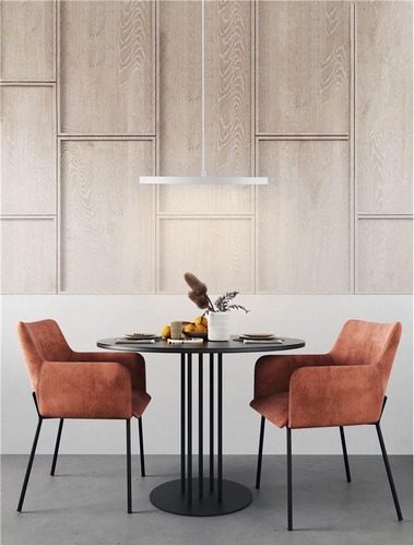 Kruhová - NV 9212910 Závěsné svítidlo ANDROMEDA bílá ocel a akryl D40mm LED 30W stmívatelné - NOVA LUCE - foto 1