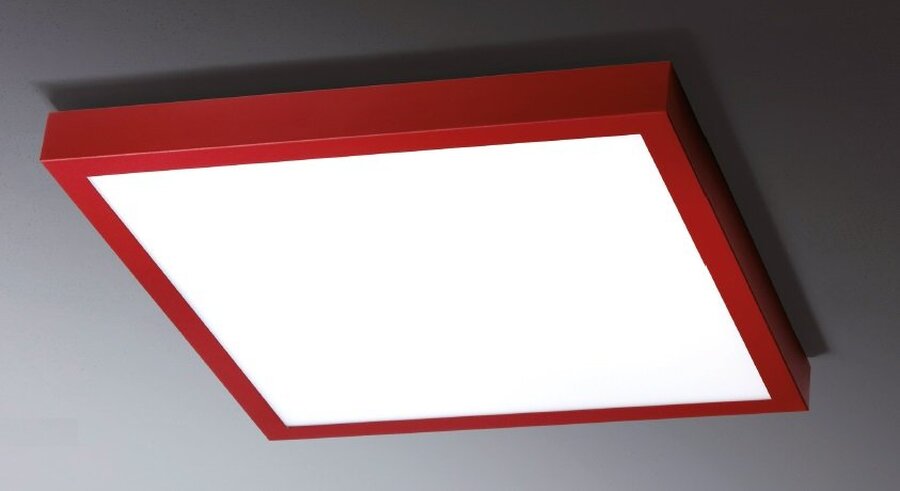 Hranatá - WD 86-6746-30, 3005 Stropní svítidlo Quadrato 5 LED 60W 230V 3000K 10637lm RAL 3005 IP44 - ECO-DESIGN - foto 1