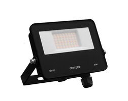 Reflektory - CEN PTONE-309500 LED reflektor PORTEO černá 30W 3000/4000/6500K IP65 - CENTURY