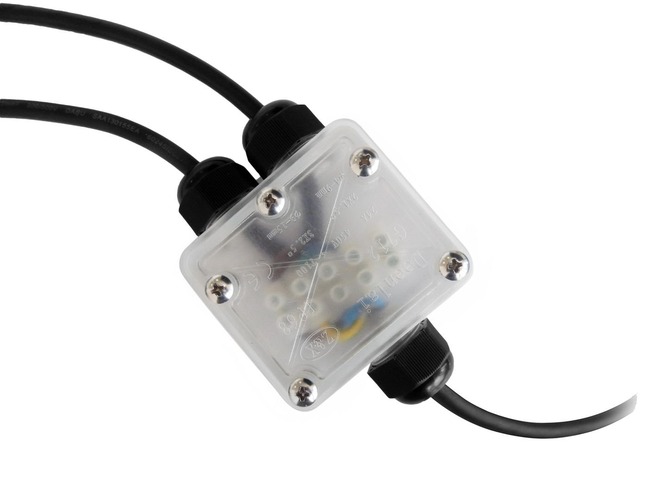 Příslušenství - CEN CNB Kabelová spojka LED 3xkabel 3x2,5mm2, 450V/24A IP68 Box - CENTURY - foto 1