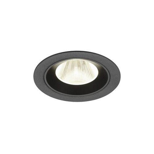 Kruhová - LA 1009631 NUMINOS® M Stropní vestavné svítidlo, 4000 K, 20°, IP20, kulaté, černé - BIG WHITE (SLV) - foto 1