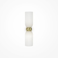 Dekorativní - M MOD302WL-02W Nástěnné svítidlo Antic 2x40W bílá mosaz sklo - MAYTONI