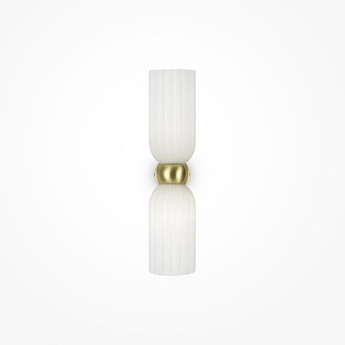 Dekorativní - M MOD302WL-02W Nástěnné svítidlo Antic 2x40W bílá mosaz sklo - MAYTONI - foto 1