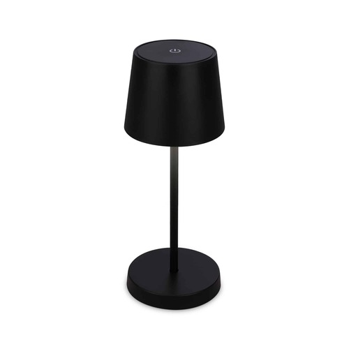 Na stůl - BRILO 7423015 LED nabíjecí stolní lampa 26 cm 2,6W 150lm černá - BRILO - foto 1