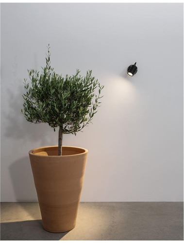 Nástěnná - NV 9971452 Venkovní nástěnné svítidlo FEND černý hliník a sklo LED 10W 3000K 100-240V 24st. IP65 - NOVA LUCE - foto 1