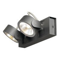 Bodová - LA 1000129 KALU nástěnné a stropní svítidlo 2x LED 3000K černé 60° - BIG WHITE (SLV)
