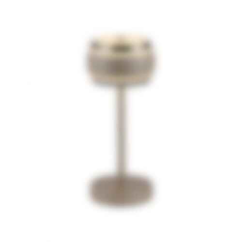 Stolní lampy dekorační - PN 4503-97 LED nabíjecí stolní lampa PURE Falling Rings, bronzová, dotykový stmívač, 2200-5000K - PAUL NEUHAUS - foto 1