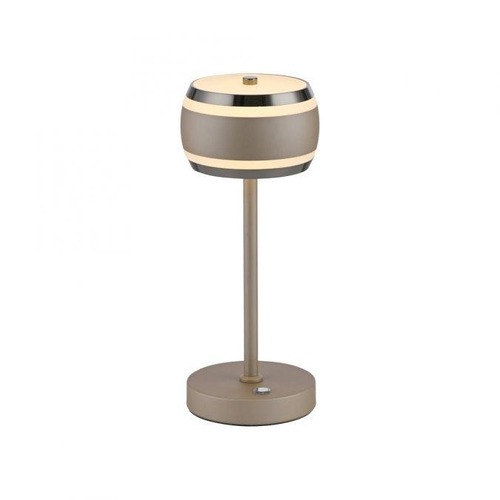 Stolní lampy dekorační - PN 4503-97 LED nabíjecí stolní lampa PURE Falling Rings, bronzová, dotykový stmívač, 2200-5000K - PAUL NEUHAUS - foto 1