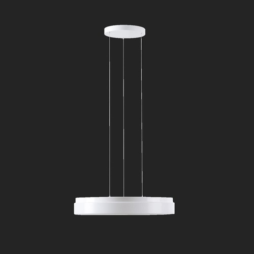 Kruhová - OS DEL68029 DELIA LE3 závěsné plastové svítidlo bílá IP40 3000 K 33W LED DALI (původní kód OS 68029) - OSMONT - foto 1