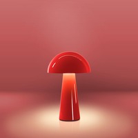 Na stůl - CEN COROG-152527 Venkovní stolní lampa Coco červená USB DIM IP54 - CENTURY